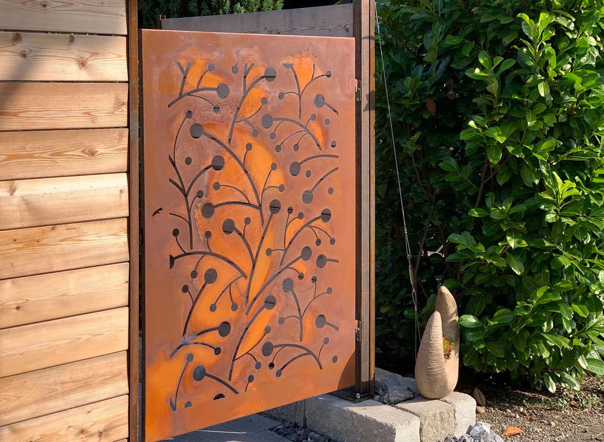 Gartentor, Corten, Bild 2 von 2