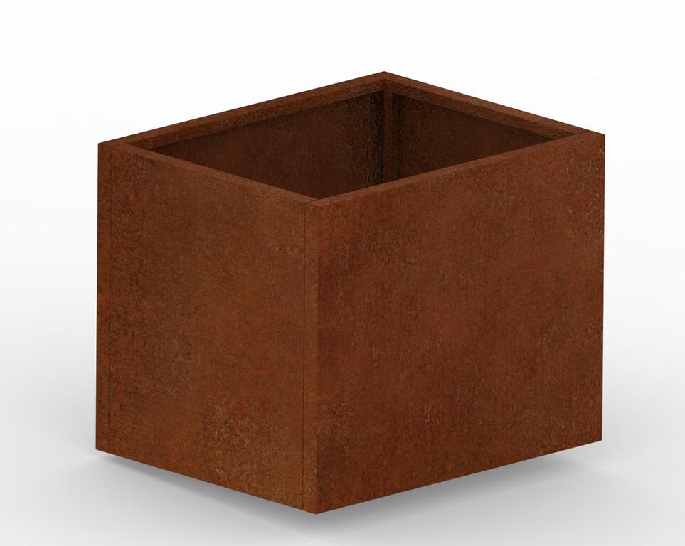 Hochbeet Cortenstahl 1000 × 800 × 800 mm aus Corten-Stahl (Edelrost), 2 mm