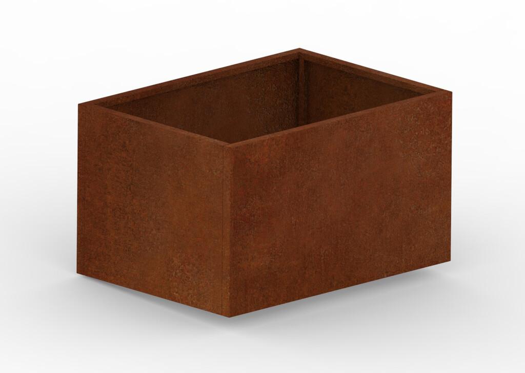 Hochbeet Cortenstahl 1400 × 1000 × 800 mm aus Corten-Stahl (Edelrost), 2 mm