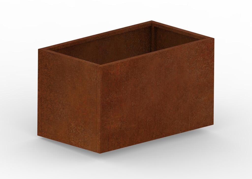 Hochbeet Cortenstahl 1400 × 800 × 800 mm aus Corten-Stahl (Edelrost), 2 mm