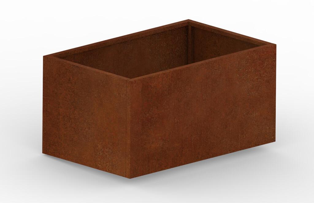 Hochbeet Cortenstahl 1600 × 1000 × 800 mm aus Corten-Stahl (Edelrost), 2 mm