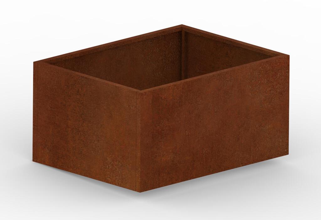 Hochbeet Cortenstahl 1600 × 1200 × 800 mm aus Corten-Stahl (Edelrost), 2 mm