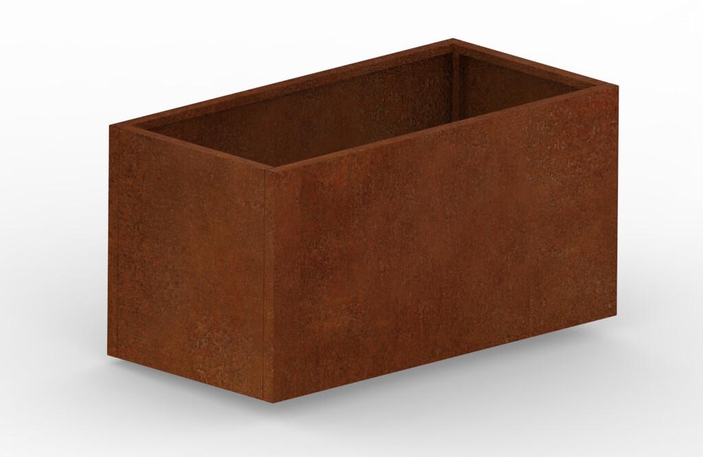 Hochbeet Cortenstahl 1600 × 800 × 800 mm aus Corten-Stahl (Edelrost), 2 mm