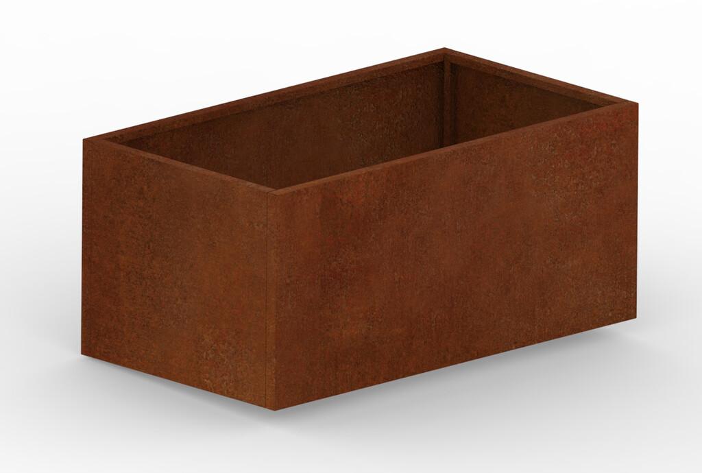 Hochbeet Cortenstahl 1800 × 1000 × 800 mm aus Corten-Stahl (Edelrost), 2 mm