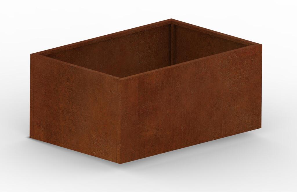 Hochbeet Cortenstahl 1800 × 1200 × 800 mm aus Corten-Stahl (Edelrost), 2 mm