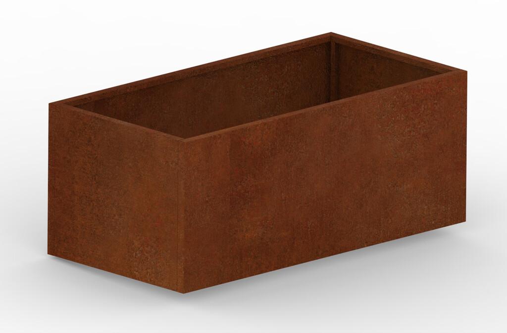 Hochbeet Cortenstahl 2000 × 1000 × 800 mm aus Corten-Stahl (Edelrost), 2 mm
