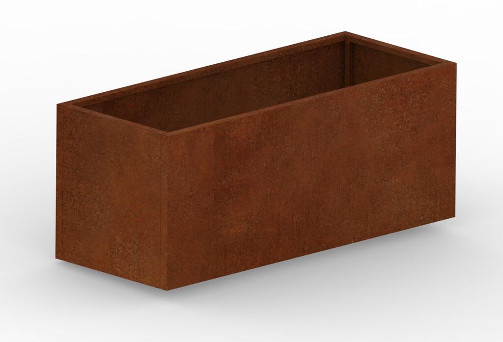 Hochbeet Cortenstahl 2000 × 800 × 800 mm aus Corten-Stahl (Edelrost), 2 mm