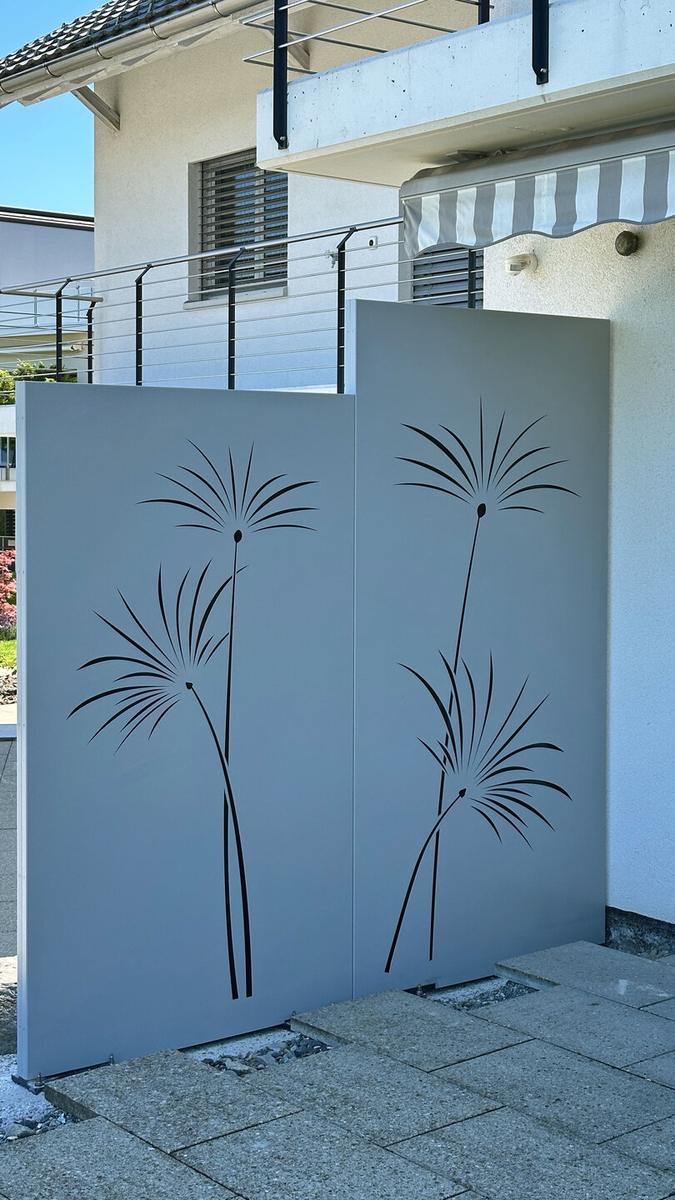 Sichtschutz, pulverbeschichtet, Bild 1 von 3